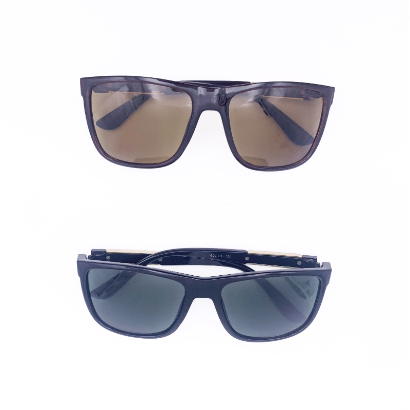 Glass sunglasses, bright black sunglasses, available in multiple colors detail image 4