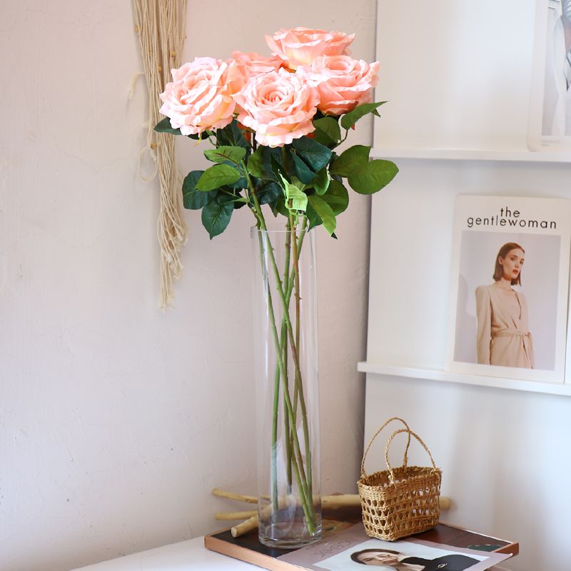 Yiwu Selection imitate rose tall branch rose silk cloth silk cloth rose scene collocation nuptial arrangement thumbnail