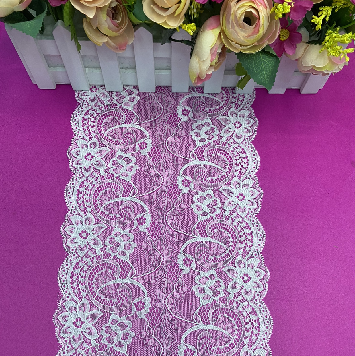 DB0190(width 18CM) Lace trim, with elastic trim, non-elastic trim, eyelash trim, lace fabric, clothing accessories, new style trim