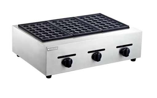 Three-board gas fish ball machine, commercial fish ball machine, takoyaki machine, shrimp egg pulling equipment