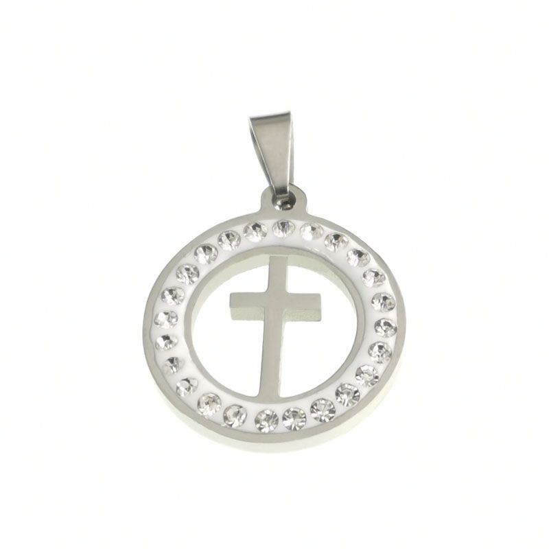 Stainless steel cross necklace pendant