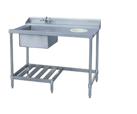 Stained-dish table Dishwashing table Hotel school canteen kitchen cleaning equipment commercial stainless steel stained-dish table