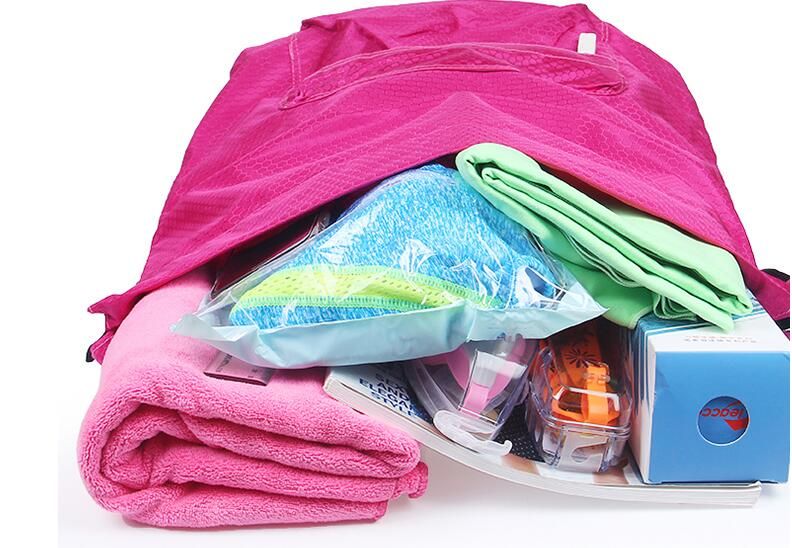 Factory direct sales of dry and wet separation bags, drawstring opening swimsuit storage bags, beach waterproof bags, outdoor men's and women's backpacks undefined
