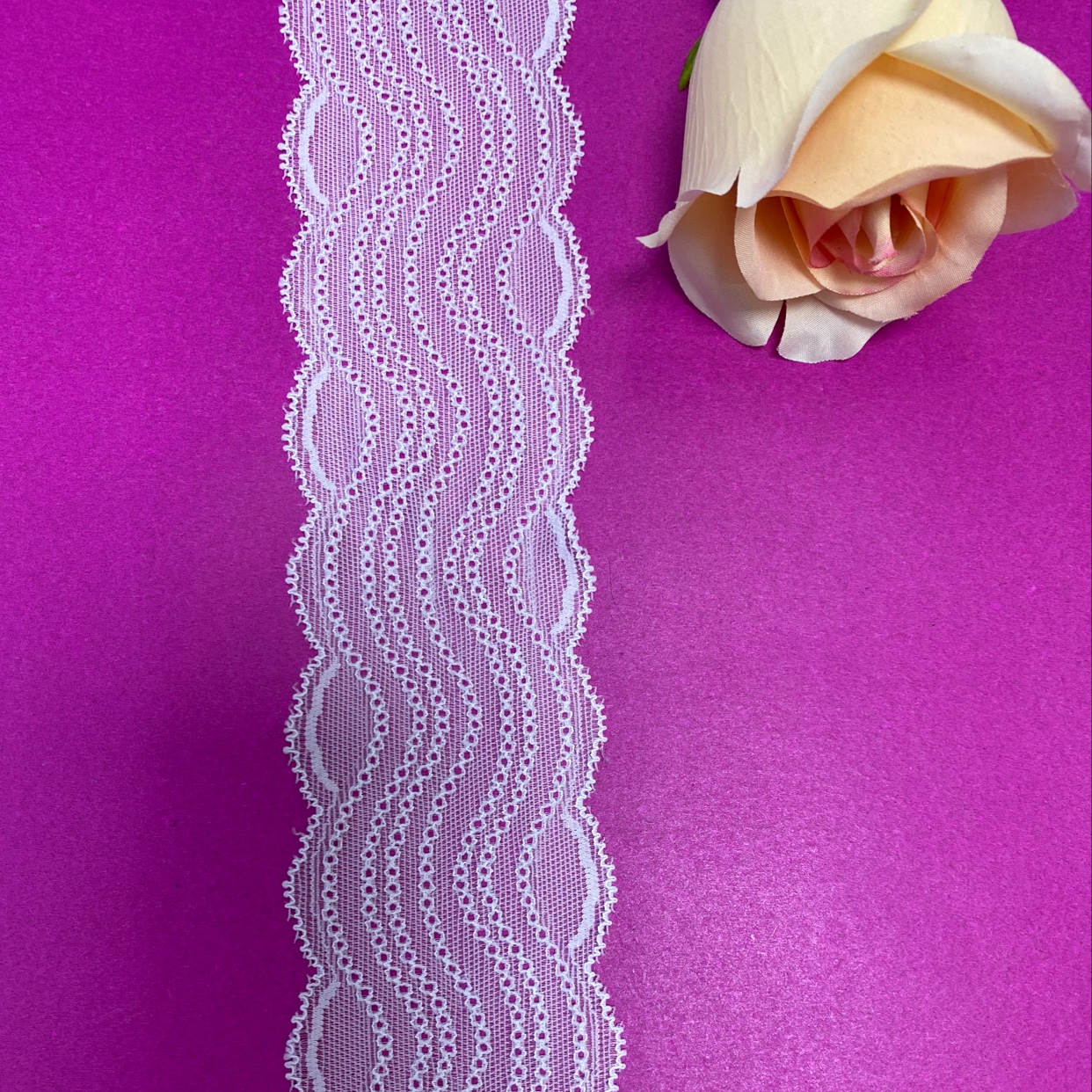 F0224(6.2CM width) Lace trim, with elastic trim, without elastic trim, eyelash trim, lace fabric, clothing accessories, new style trim