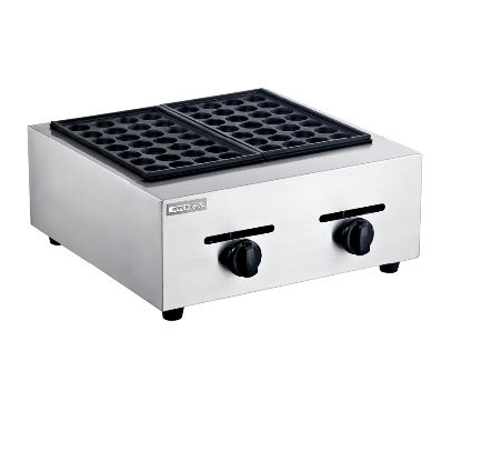 Two-plate gas fish ball machine, commercial fish ball machine, takoyaki machine, shrimp egg pulling equipment