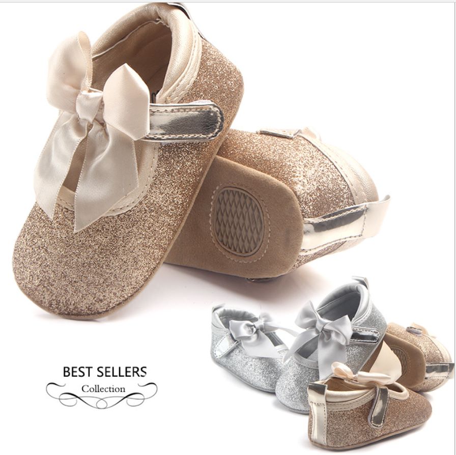 Flash baby princess shoes Baby shoes soft sole non-slip single shoes 0-1 year old spring and autumn thumbnail