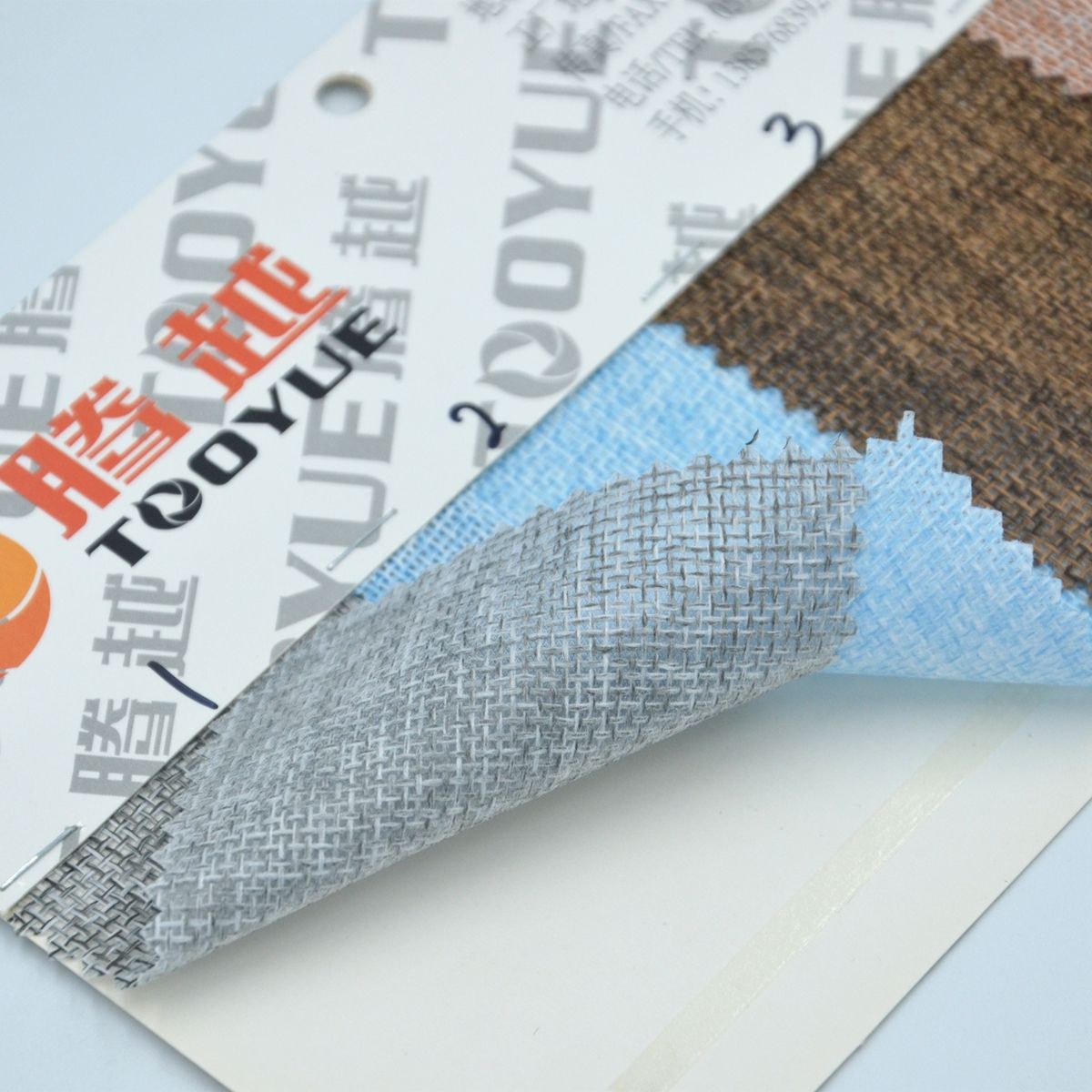 New product launch factory direct sales, 1000D new European standard odorless imitation linen PE sole, TY-054 details Picture