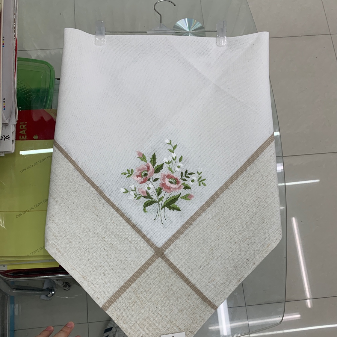 新款厂家直销零售批发色织棉麻台布