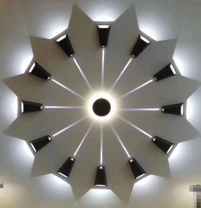 酒店工程KTV圆形方形LED铝材壁灯室内光效灯新款详情图7