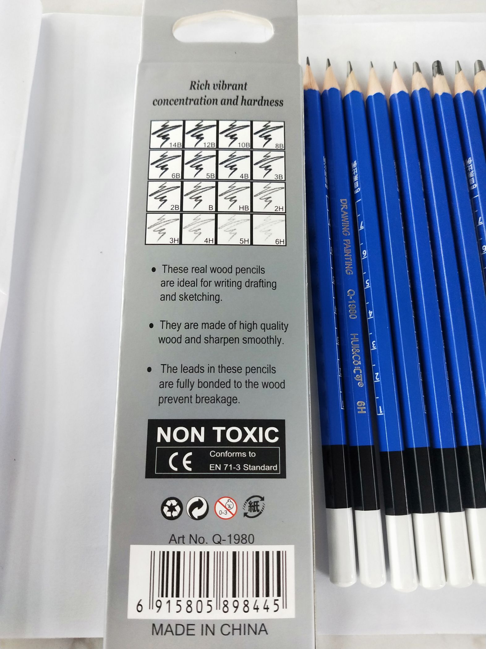 素描铅笔/绘画铅笔/学生铅笔细节图