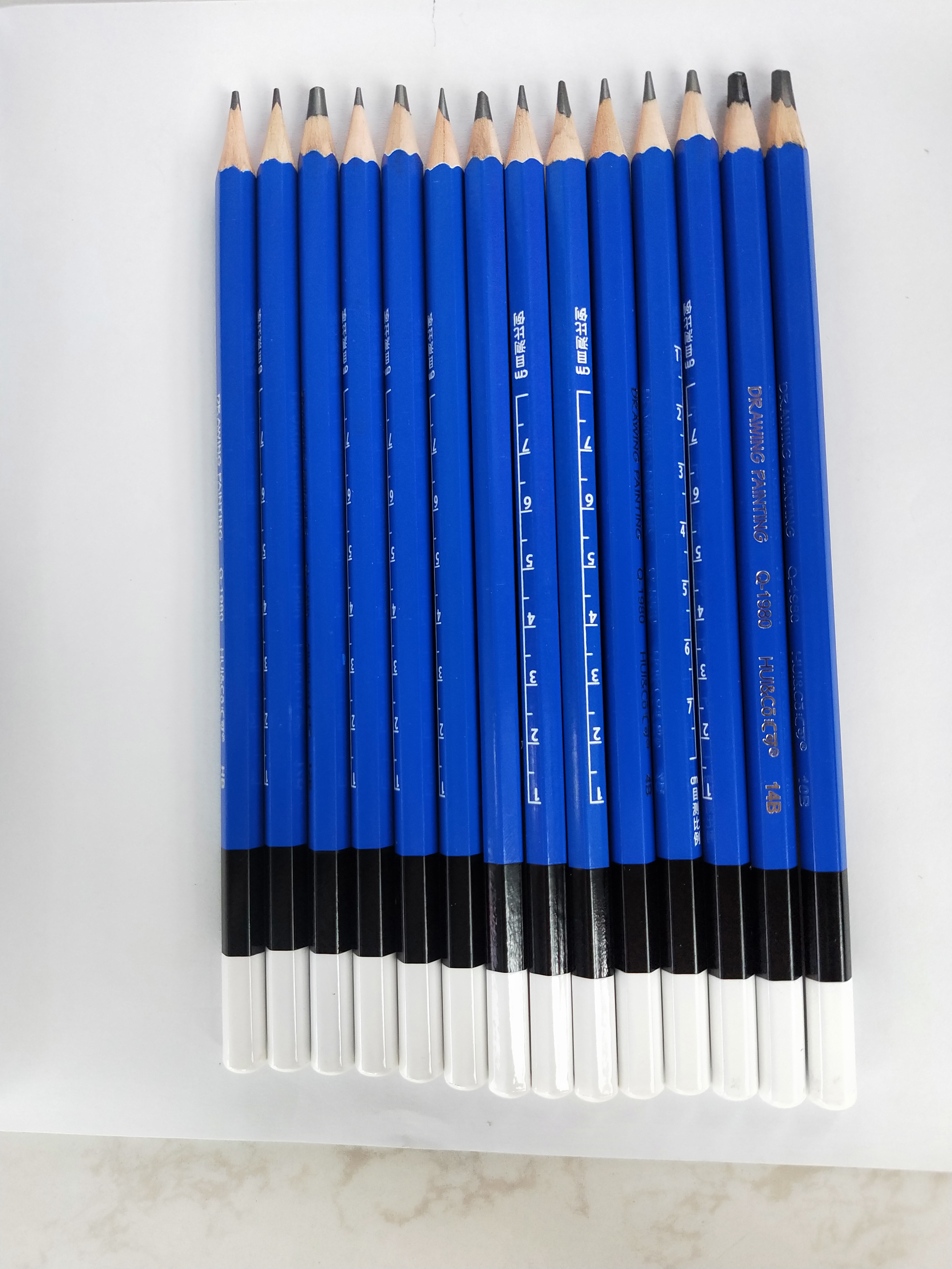 14B,12B,10B,8B,6B,5B,4B,3B,2B,HB,2H,4H,5H,6H专业绘画素描铅笔详情图2