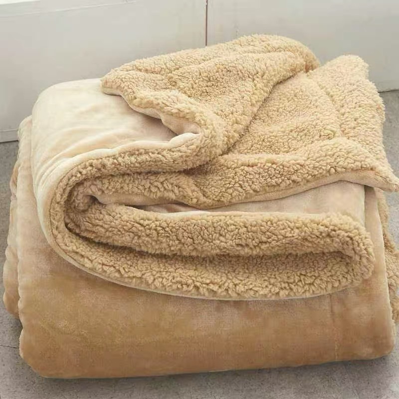 Lamb Wool Coral Wool Double-Sided Blanket