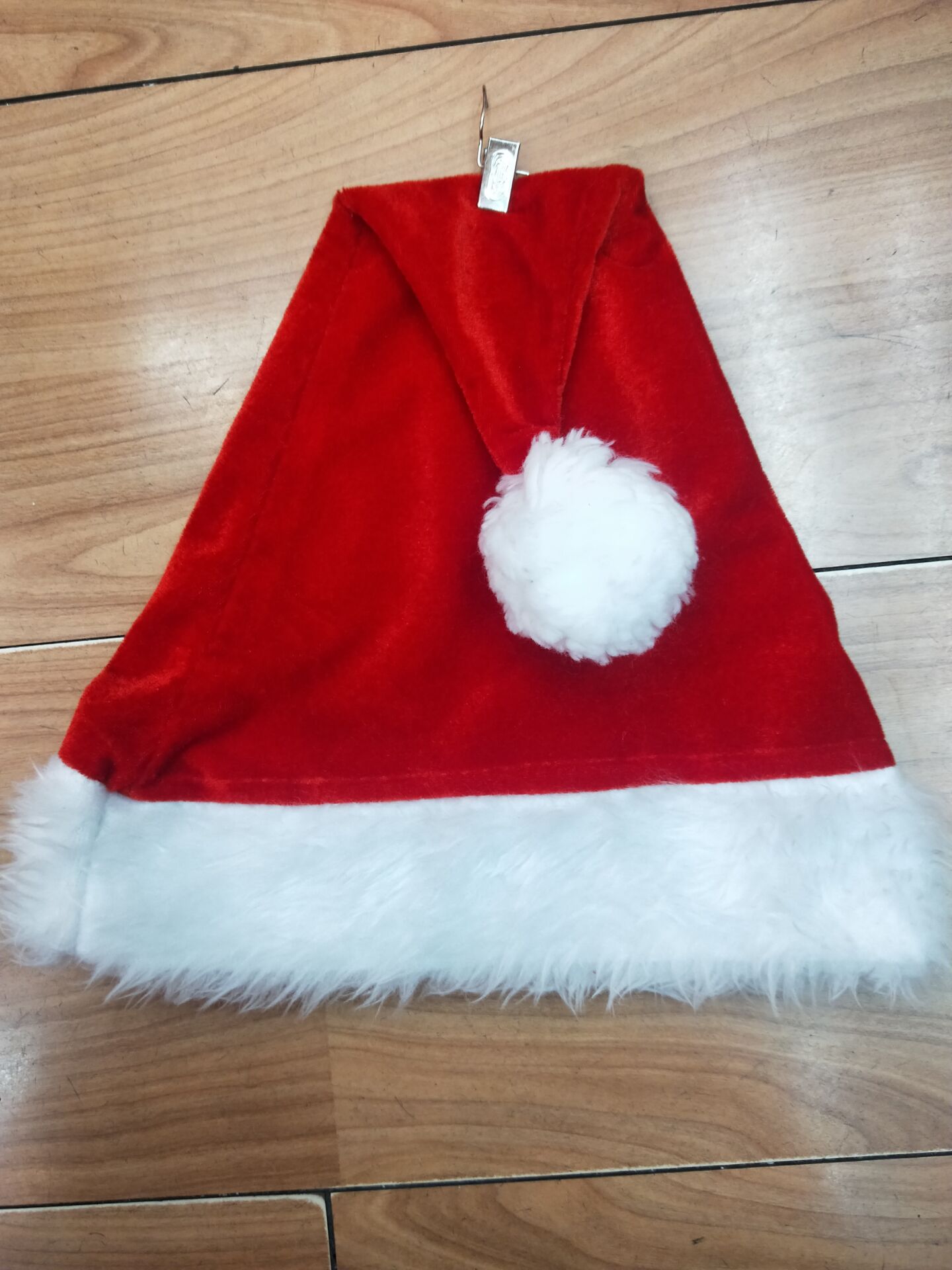 Christmas hat, long plush velvet, big ball cap, Christmas festival Christmas hat factory direct sales 11 detail image 1