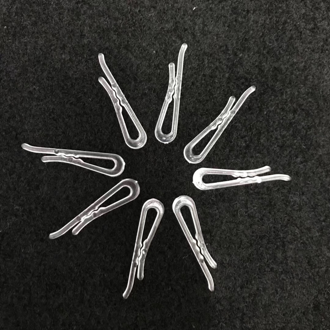 Plastic Clip Wholesale Transparent Plastic Shirt Clip Clothing Packaging With Toothless Fixed R-Word Clip