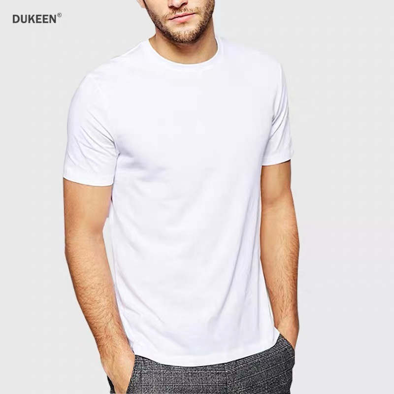 Short-sleeved Men's T shirt Pure cotton loose color half-sleeved white T-shirt ice cream summer men's summer wear