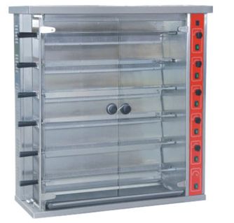 6-layer gas-fired chicken rotary-type rotisserie oven