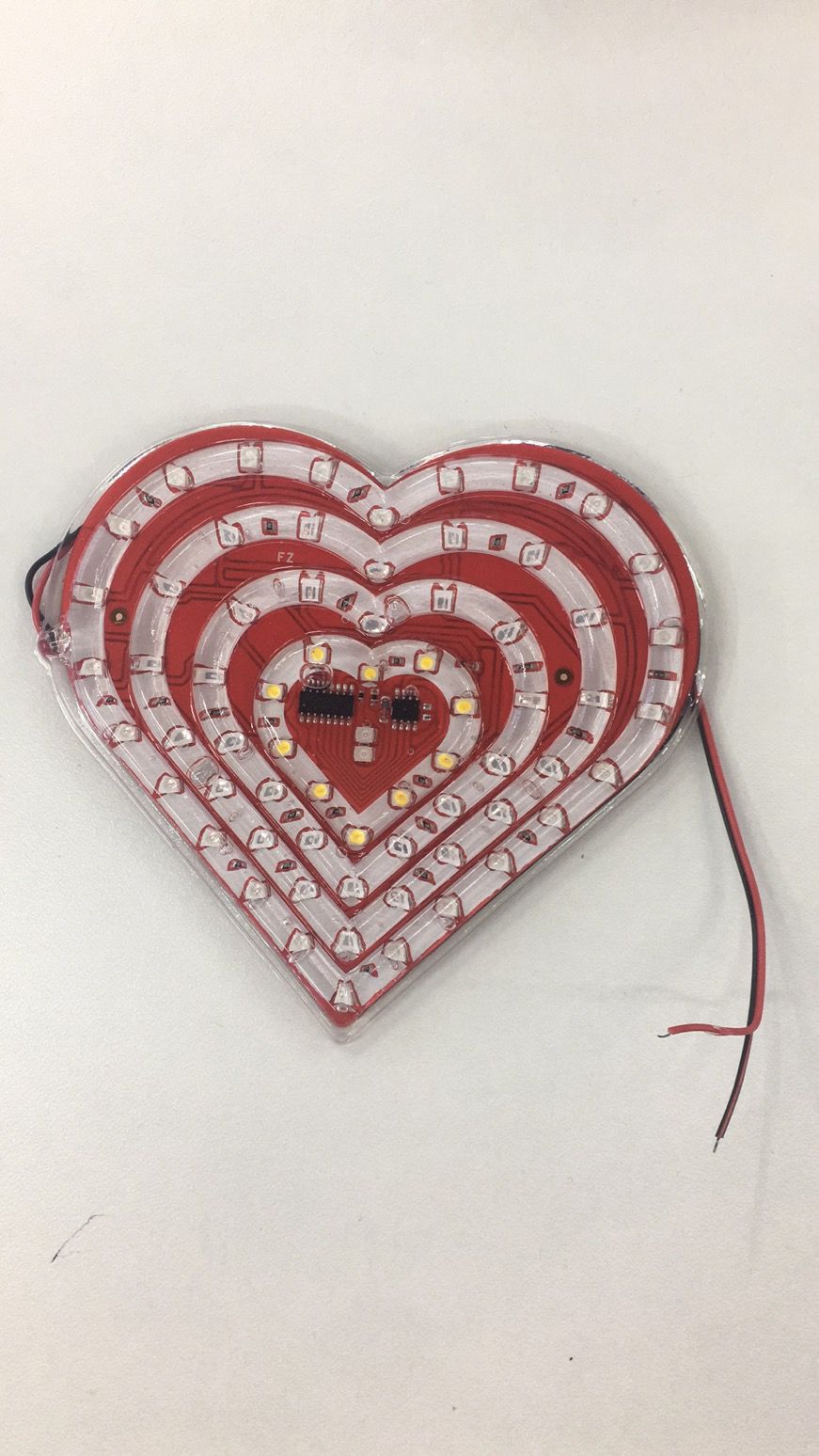 Motorcycle heart-shaped LED light