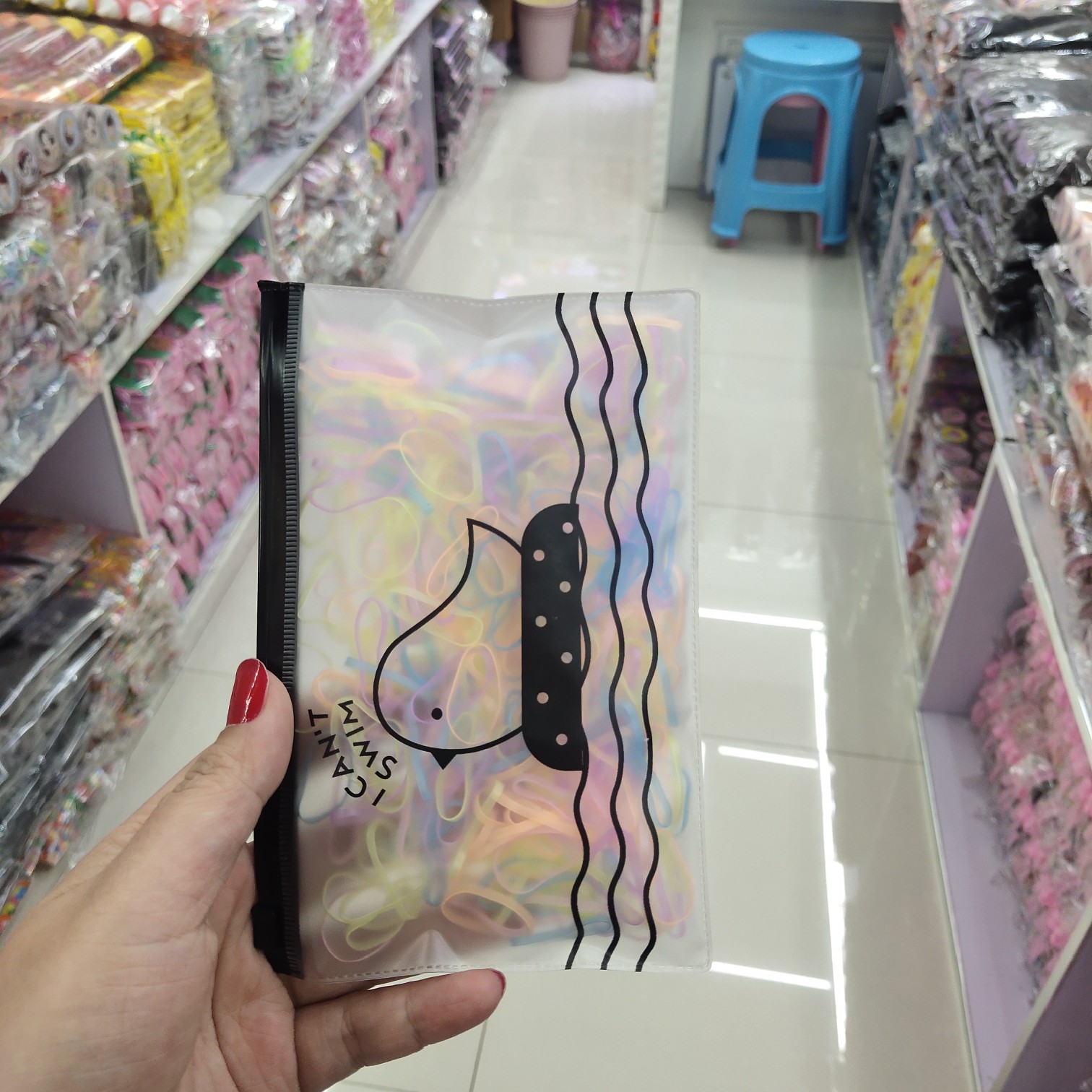 强拉不断儿童皮筋小鸡袋