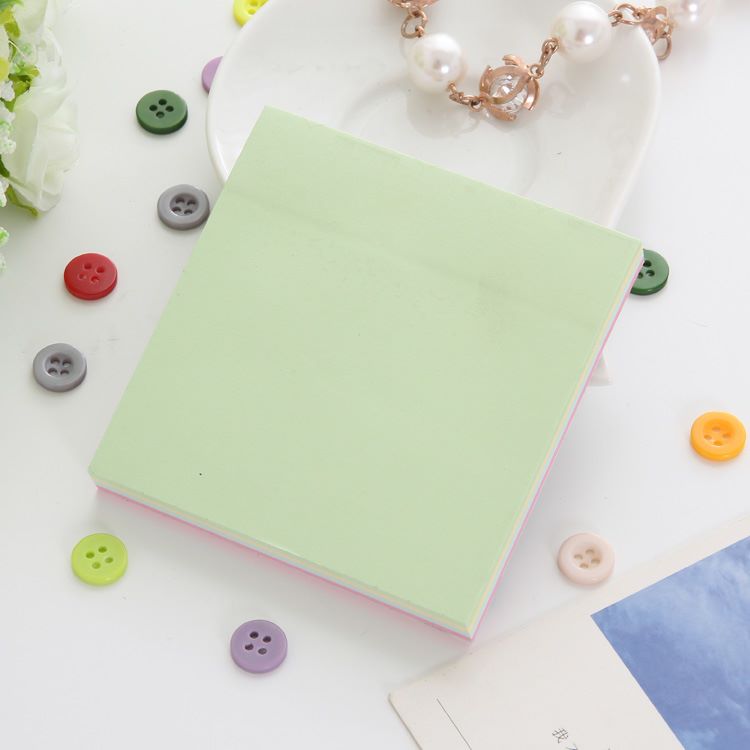 100 sheets 3x3 pastel rainbow memo pad sticky notes Specification drawing