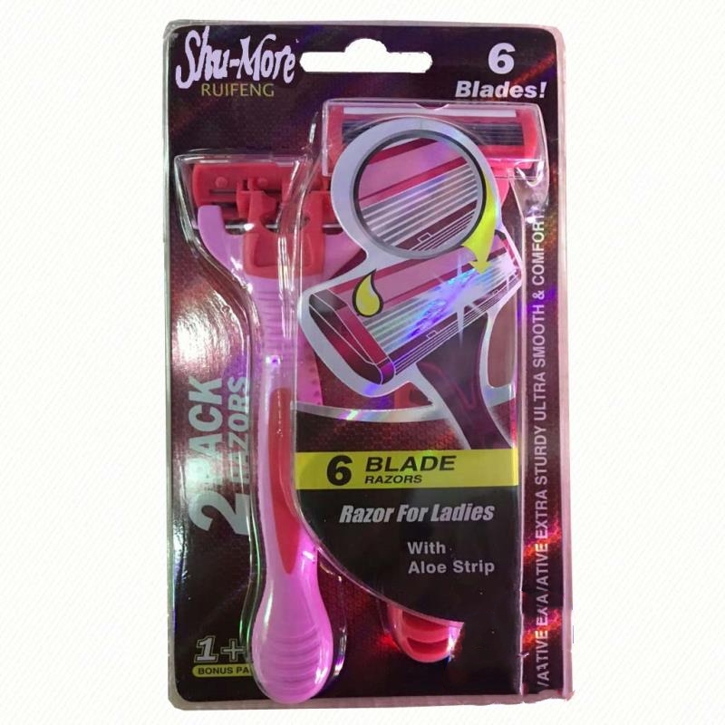 High-quality six-ply razors