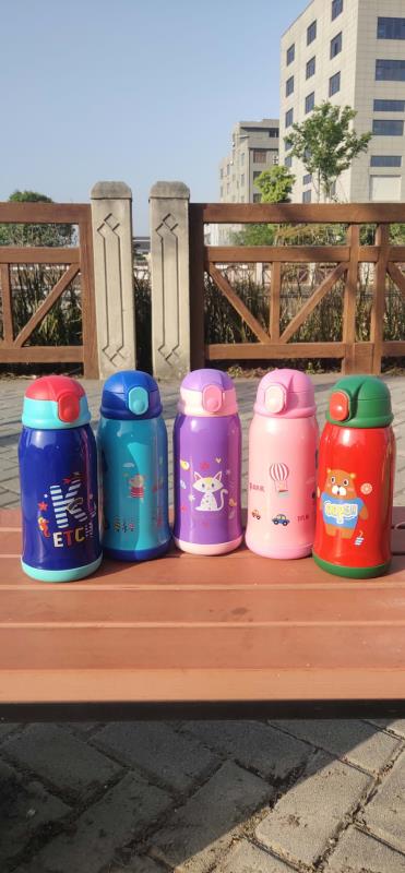 SUS304不锈钢真空保温儿童壶，双盖