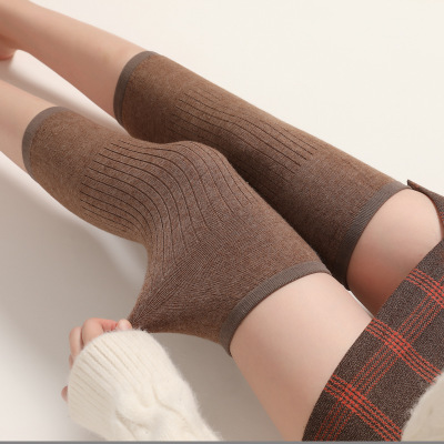 Cashmere spring and summer warm knee pads for outdoor sports and cycling protection details Picture