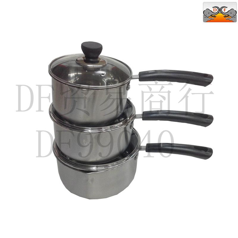 DF99040 Deflector milk pot set single handle milk pot with glass cover DFTRADING HOUSE