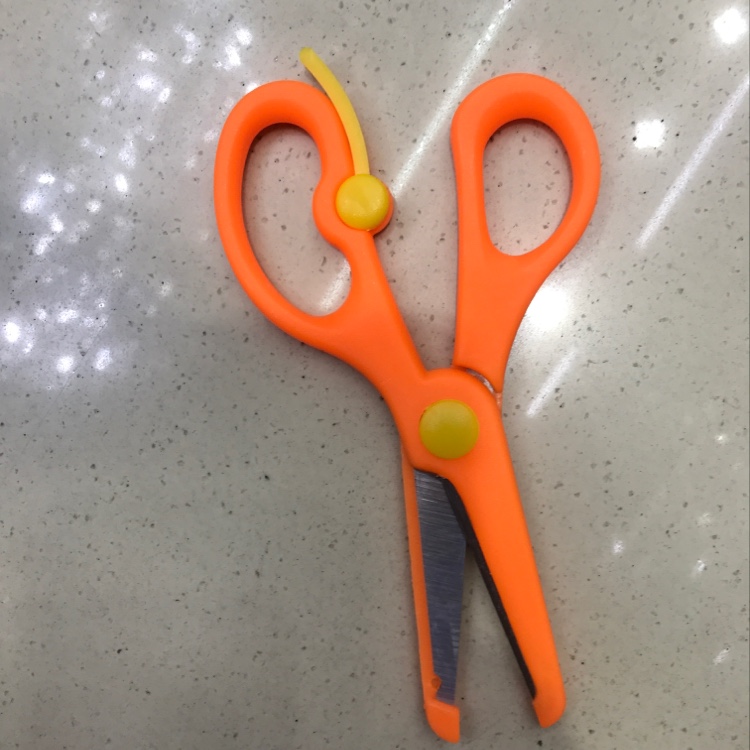 Student scissors full figure