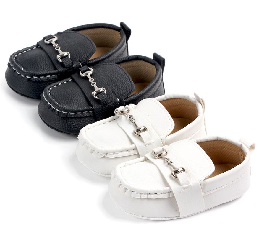 Baby bean shoes Korean version 0-1 British style small leather shoes Baby Spring and Autumn walking shoes thumbnail