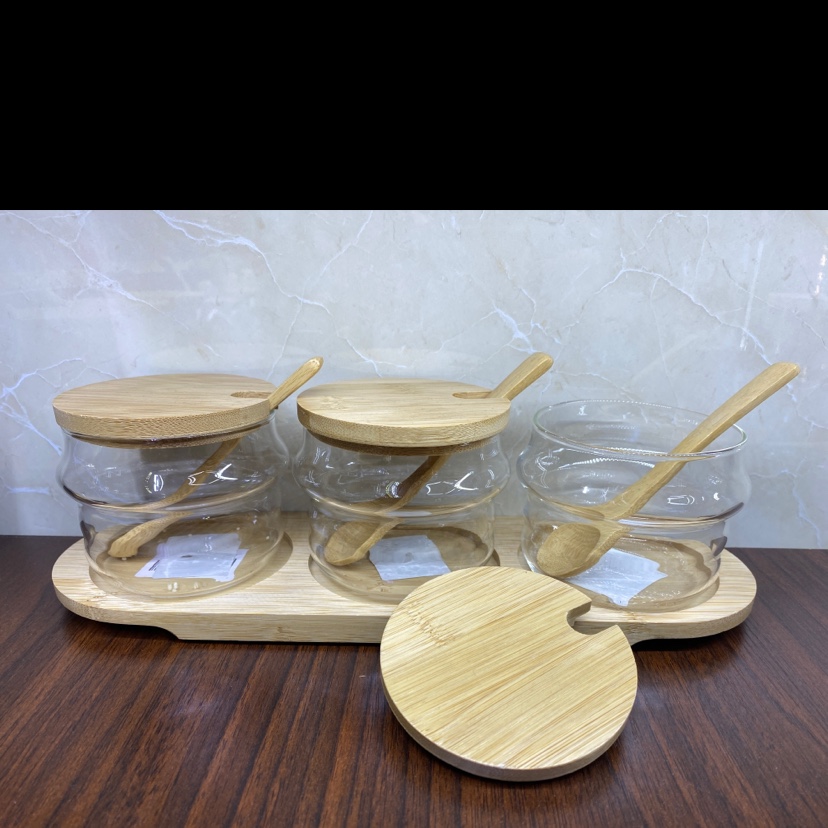 3 pieces threaded seasoning jars Specification image