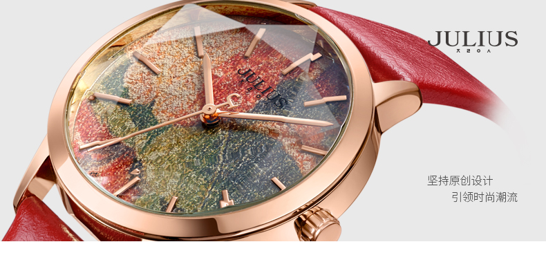 Yiwu Quality Korean-style waterproof and fashionable white-collar quartz watch JA-977 detail image 9