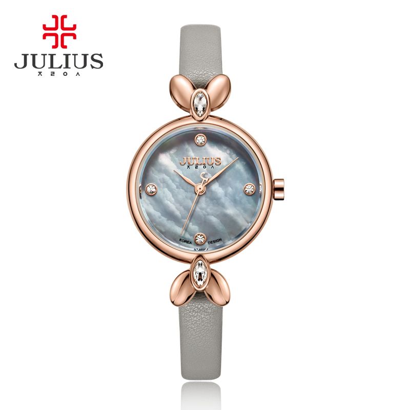 Yiwu Quality Korean version female leather strap waterproof fashionable white-collar quartz Watch JA-975