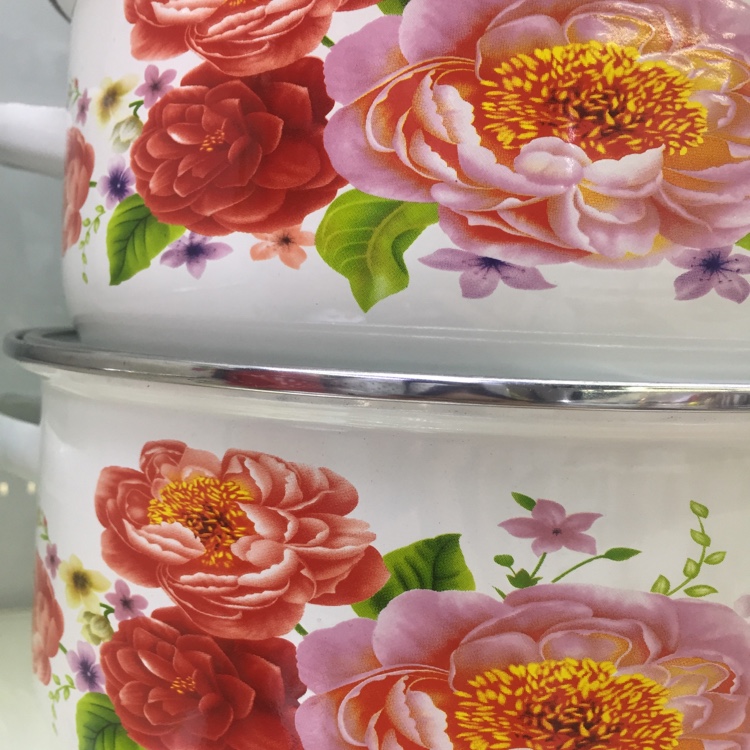 Five-piece enamel pot set Specification image