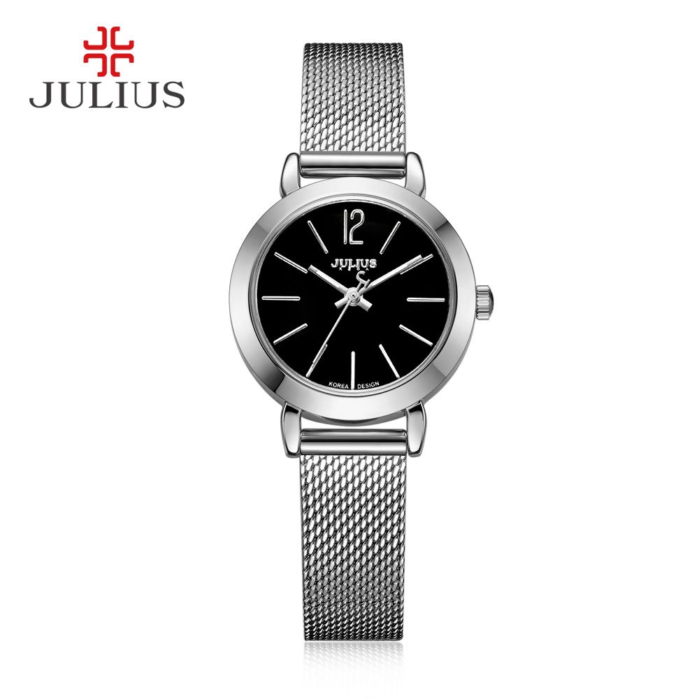 Yiwu Quality Korean version Girls' mesh strap waterproof fashionable White-collar Quartz Watch JA-732 details Picture