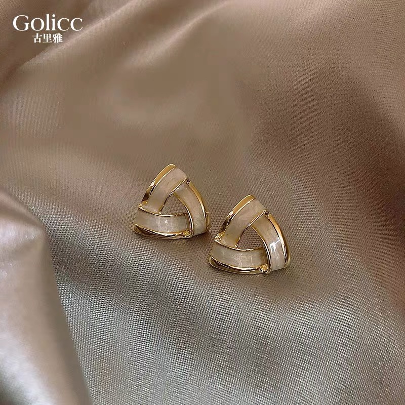 2020 new trendy girls' 925 sterling silver needle stud earrings, commuting earrings, elegant and simple style, pomelo earrings