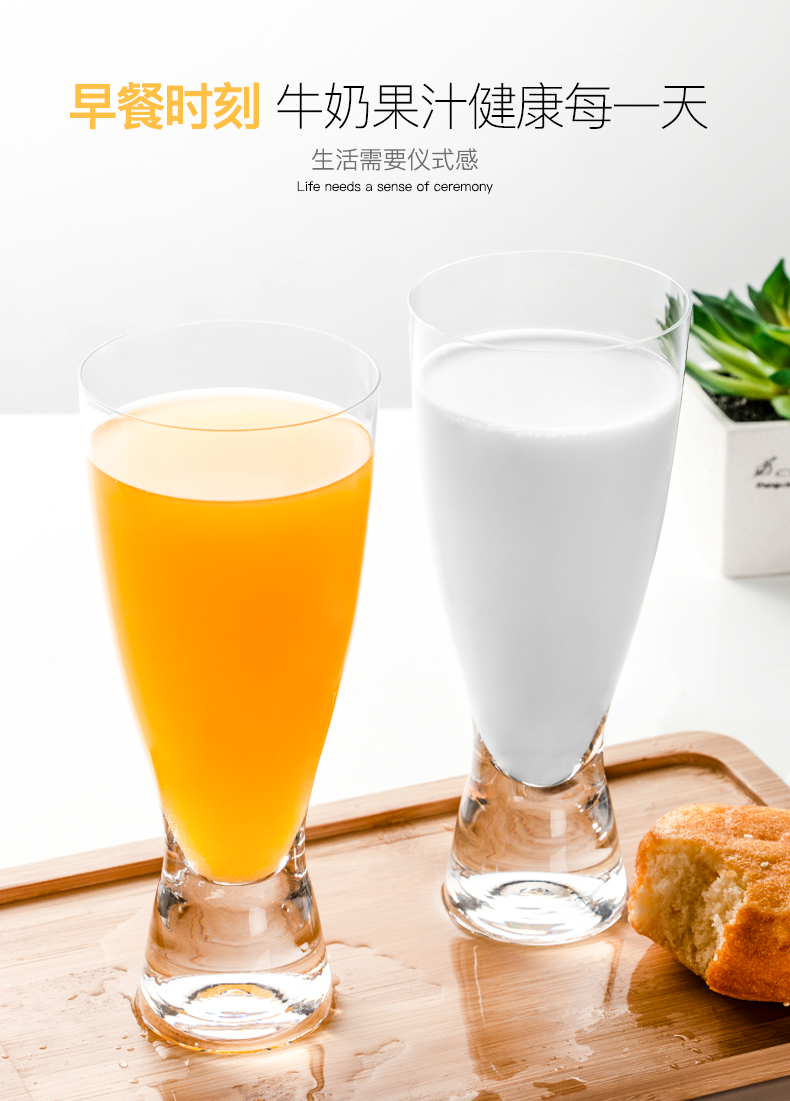 Bohemian Crystalex Czech imported lead-free crystal beer mug Senba Series 320ML pic 5