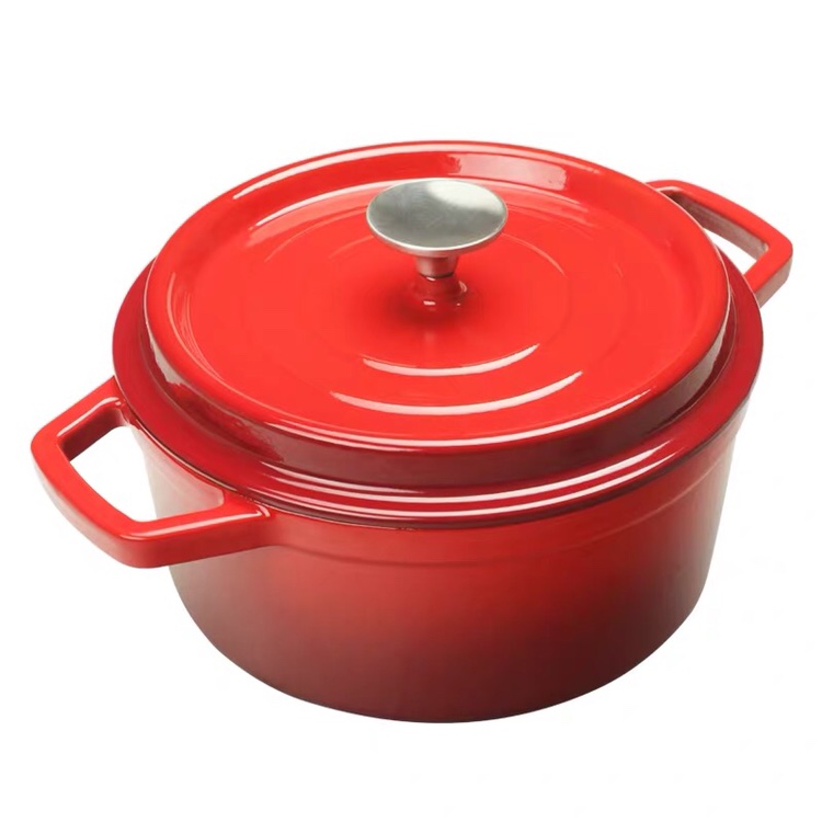 Cast iron soup pot, enamel pot, casserole pot, enamel soup pot