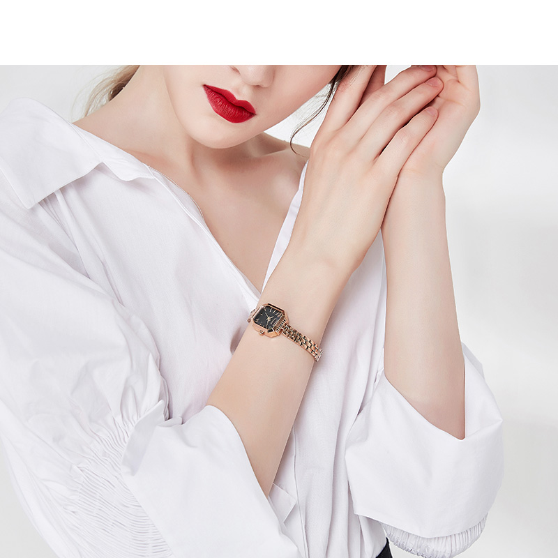 Yiwu Quality Korean version Girls' waterproof and fashionable white-collar Quartz Watch JA-1064 detail image 5
