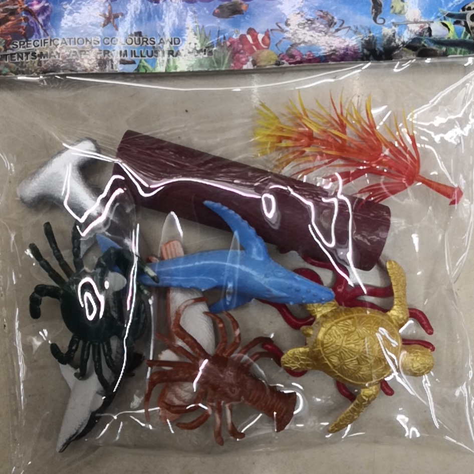 Sea World whale Lobster Turtle Shark Toy animal model plastic toy