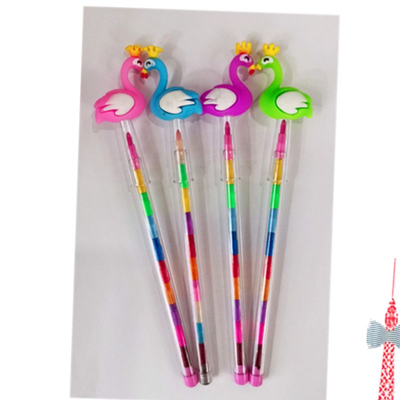 Crayons, rainbow crayons, children's drawing pens, egg laying pens, cartoon bullet pens