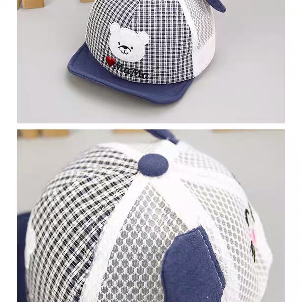 Children's hats 1 to 3 years old in summer baby cap boys Korean baby boomers thumbnail