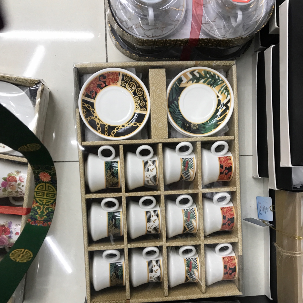 陶瓷咖啡杯碟12+12