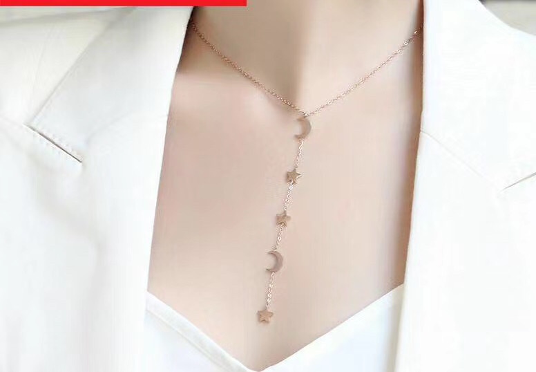 Stainless steel titanium steel necklace is allergy-free and environmentally friendly