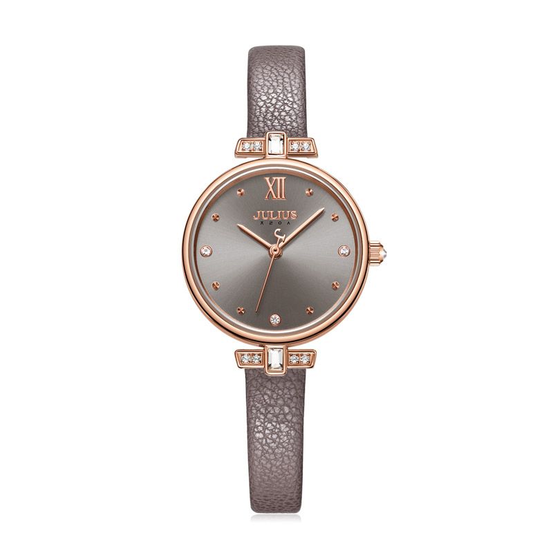 Yiwu Quality Korean version female leather strap waterproof fashionable white-collar quartz Watch JA-1204 Specification image