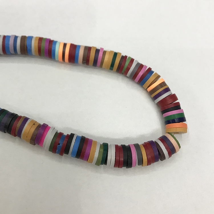 6mm soft ceramic sheet dark color jewelry accessories, necklace and bracelet accessories Application Scenario