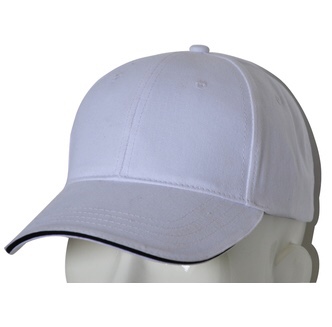 White Hat With Black Stripes