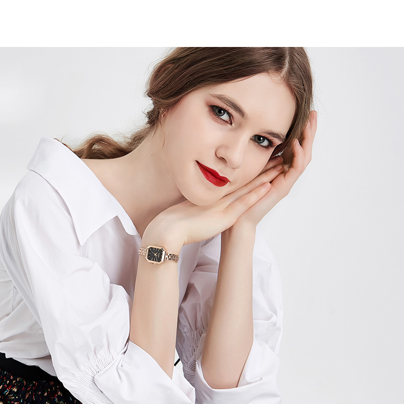 Yiwu Quality Korean version Girls' waterproof and fashionable white-collar Quartz Watch JA-1064 detail image 4