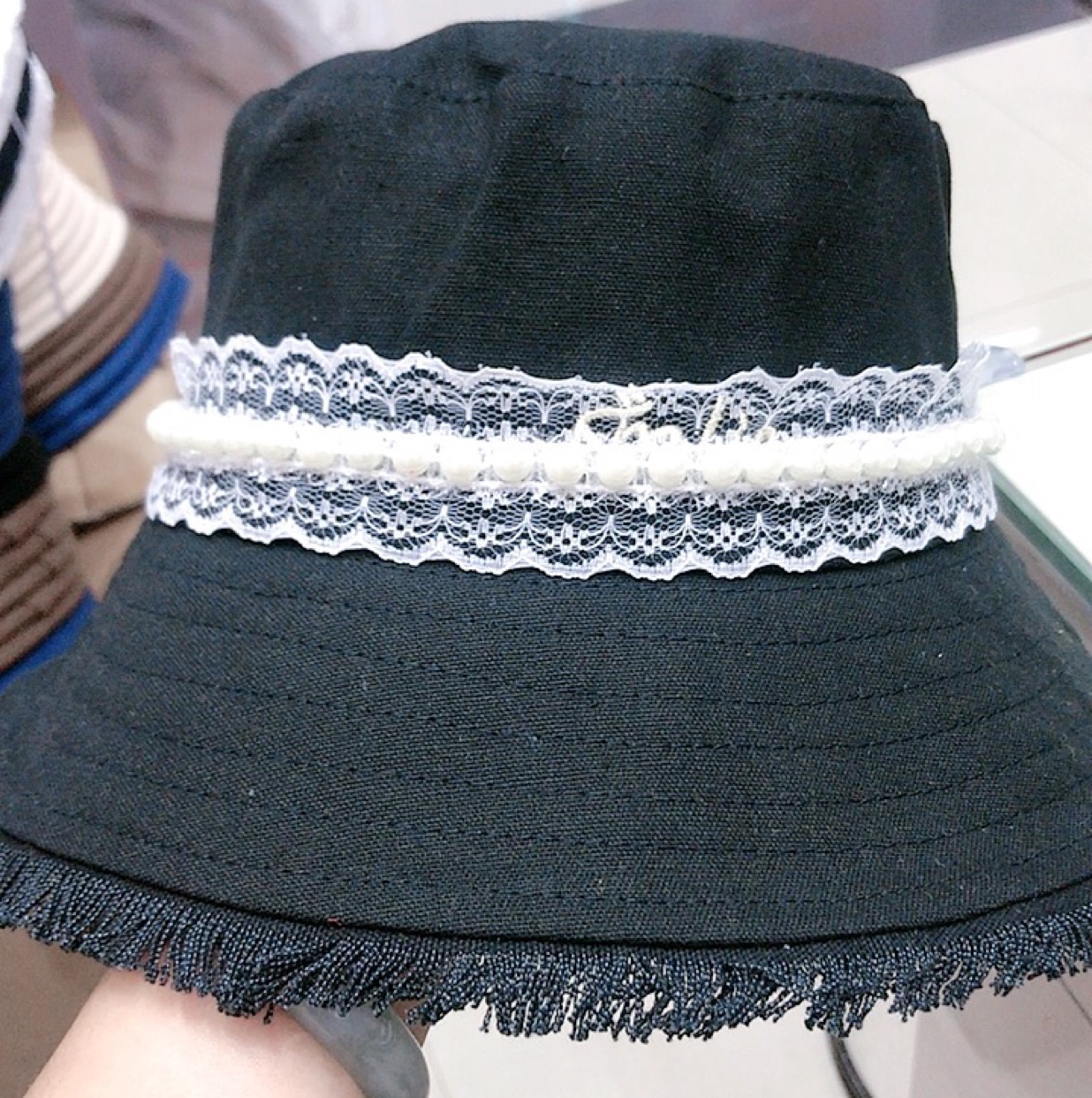 Japanese and Korean small fresh student fisherman hat woman summer sun shade straw hat breathable hat woman face shaving versatile temperament thumbnail