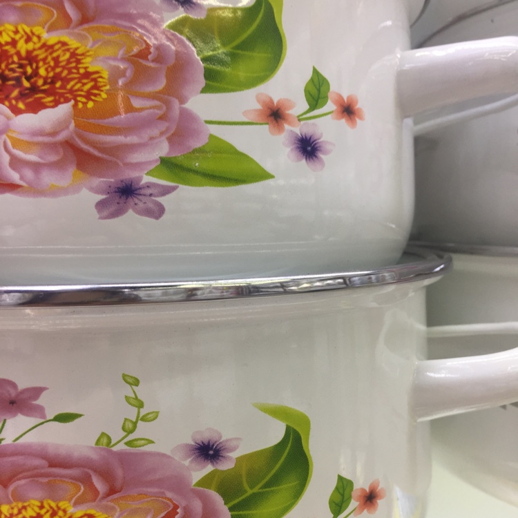 Five-piece enamel pot set details Picture