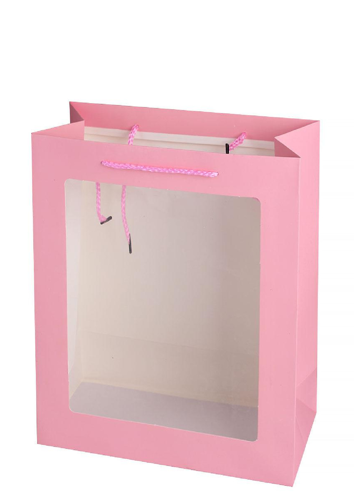 Estilo explosivo PVC ventana abierta bolsa de regalo de un solo color papel de alta calidad punto blanco bolsa de regalo universal bolsa de regalo cosmético detail image 2